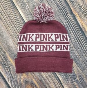 VS Pink OS pom-pom hat